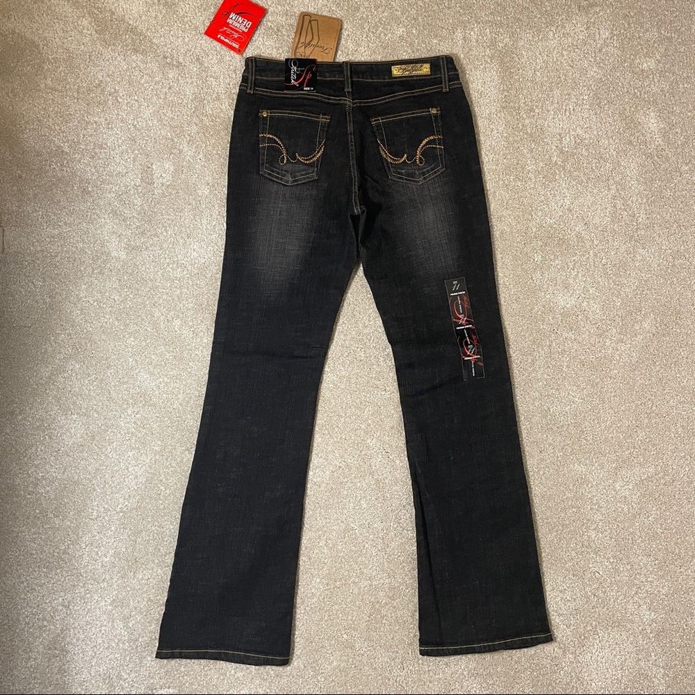 Southpole Stretch Low Rise Boot Cut Premium Denim Jeans 
Women’s size 11
